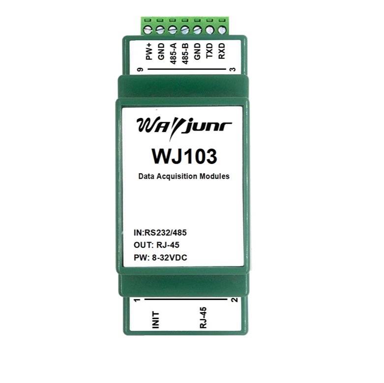 Modbus RTU轉(zhuǎn)Modbus TCP模塊，RS232/485轉(zhuǎn)Modbus TCP網(wǎng)絡(luò)模塊，WJ103