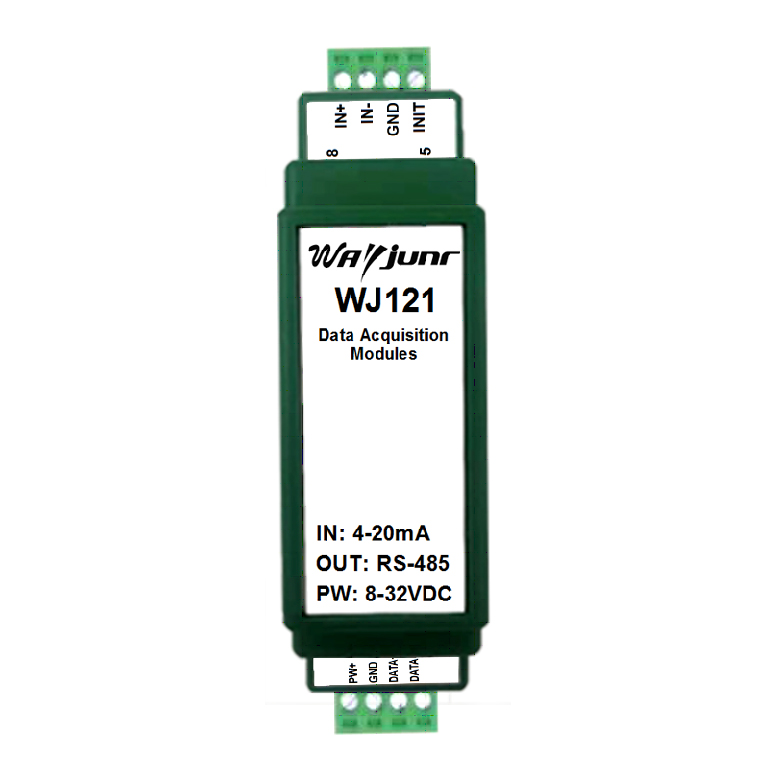 4-20mA轉(zhuǎn)RS-485，Modbus數(shù)據(jù)采集模塊 WJ121
