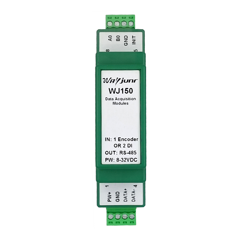 1路編碼器脈沖計數(shù)器或2路DI高速計數(shù)器，Modbus RTU模塊 WJ150