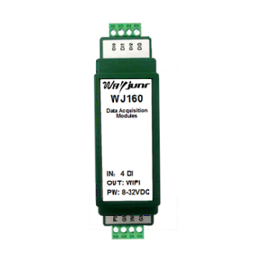 4路DI接近開關(guān)檢測計數(shù)器， Modbus TCP協(xié)議，WiFi模塊 WJ160