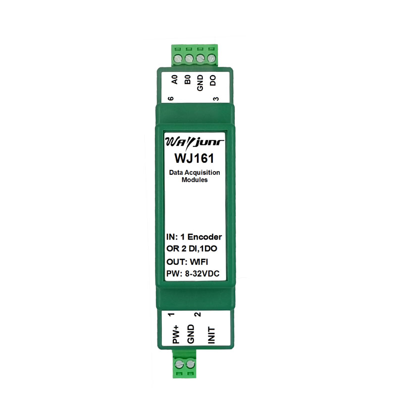 1路編碼器或2路DI脈沖計數(shù)器，Modbus TCP協(xié)議，WiFi模塊 WJ161